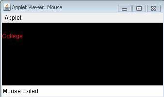 Java mouse handling events