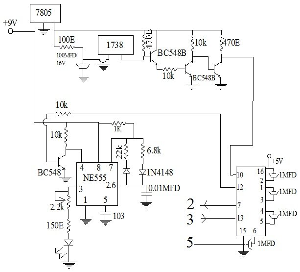 Circuit diagram of pc unit