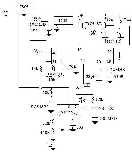 Circuit diagram of Control unit